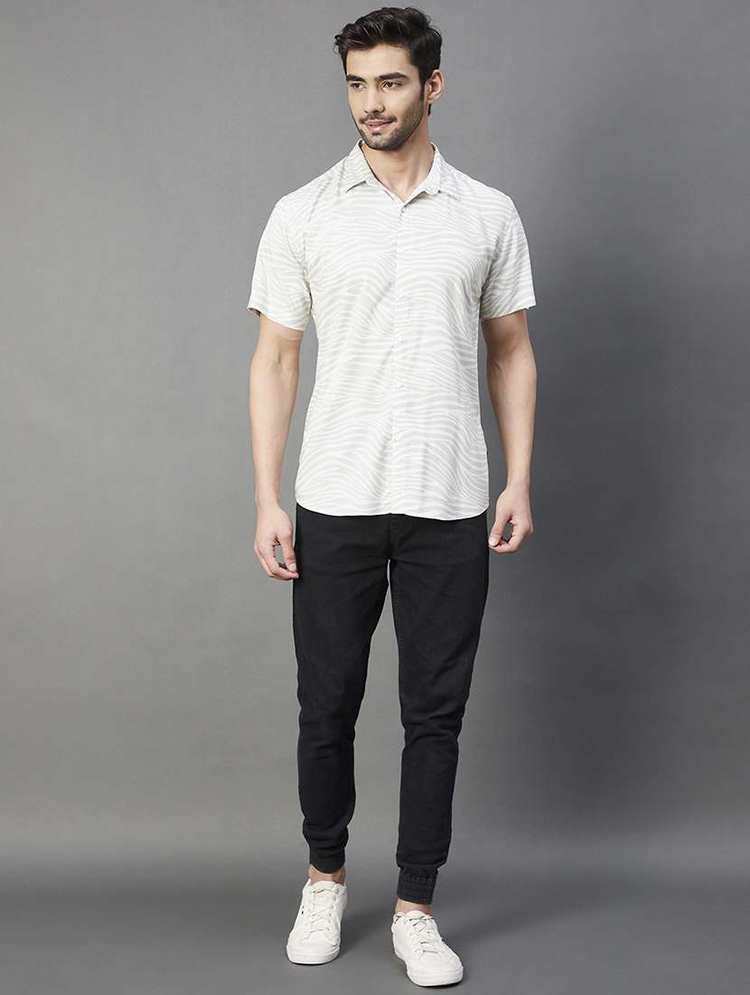 mens animal print casual shirt - 18297480 - Standard Image - 4
