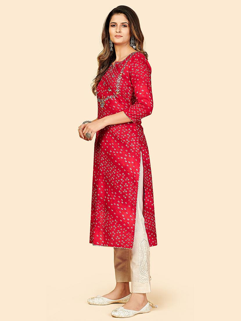 women's straight kurta - 18298176 - Standard Image - 1