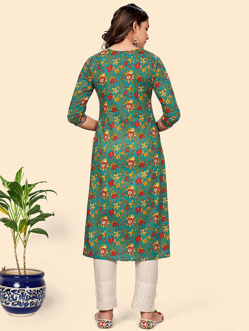 women's straight kurta - 18298252 - Standard Image - 4