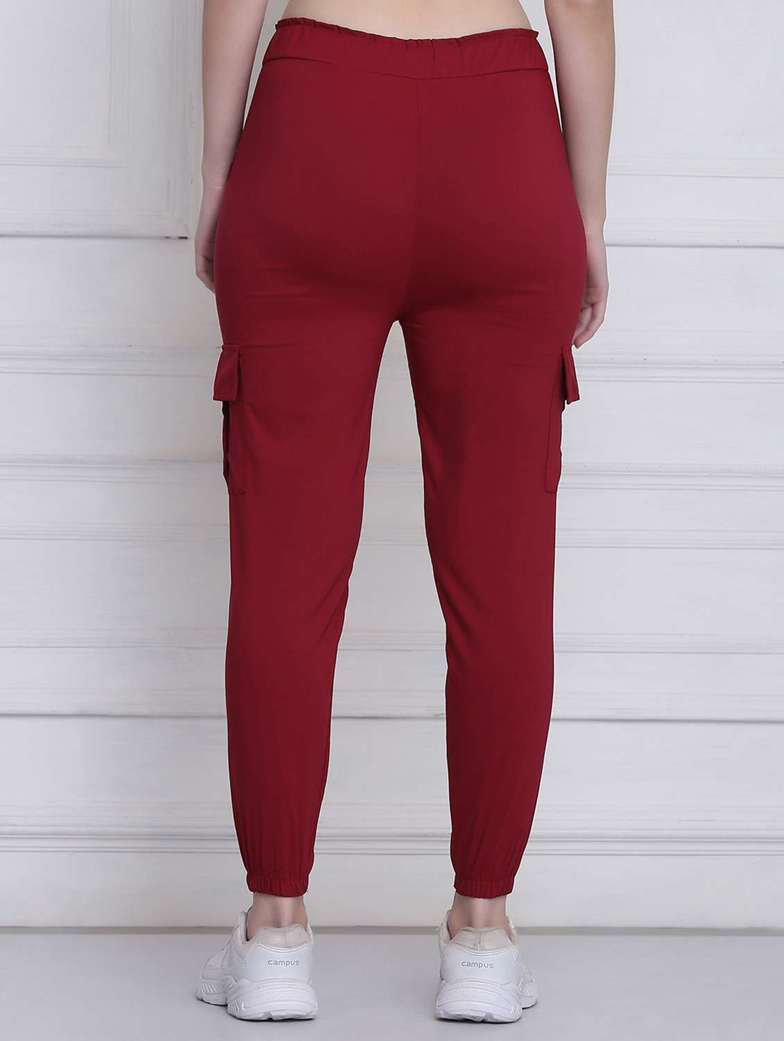 Drawstring Waist Solid Jogger