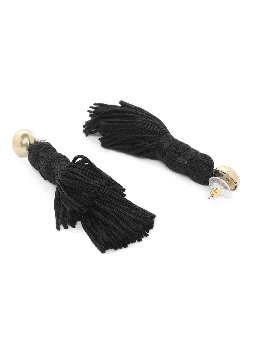 black rubber drop earring - 18299782 -  Standard Image - 1