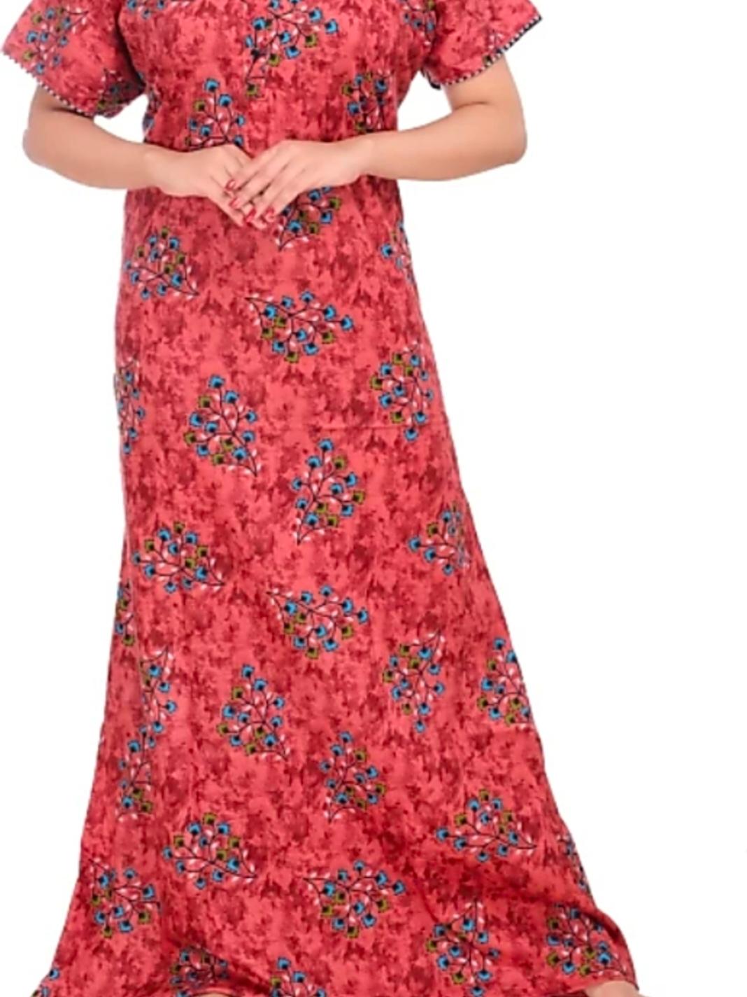 red cotton nightwear set - 18300169 - Standard Image - 1