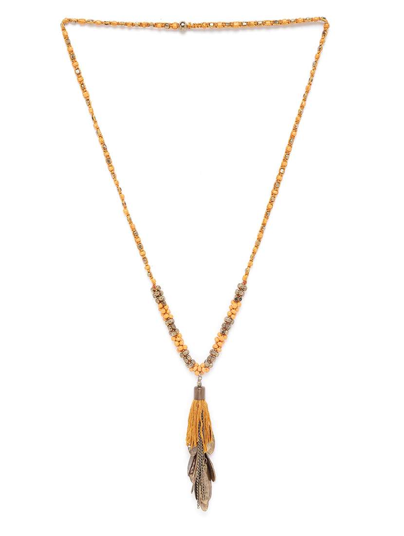 multi colored metal necklace