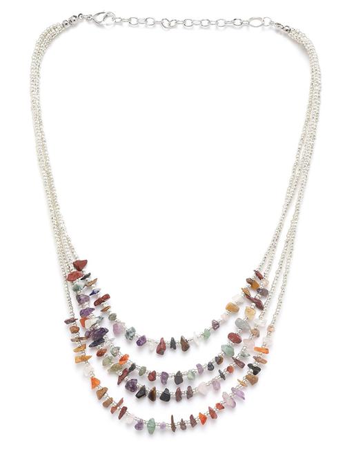 multi colored metal necklace - 18300579 -  Standard Image - 0