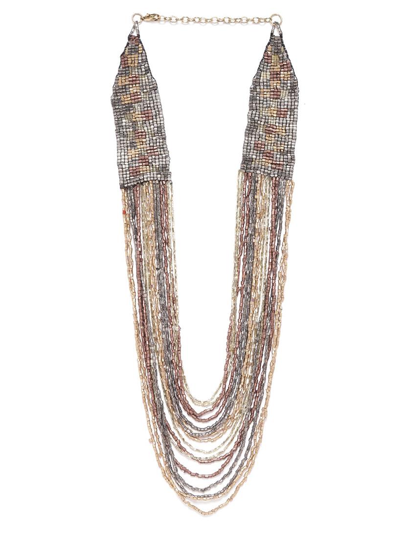brown metal necklace - 18300581 - Zoom Image - 0