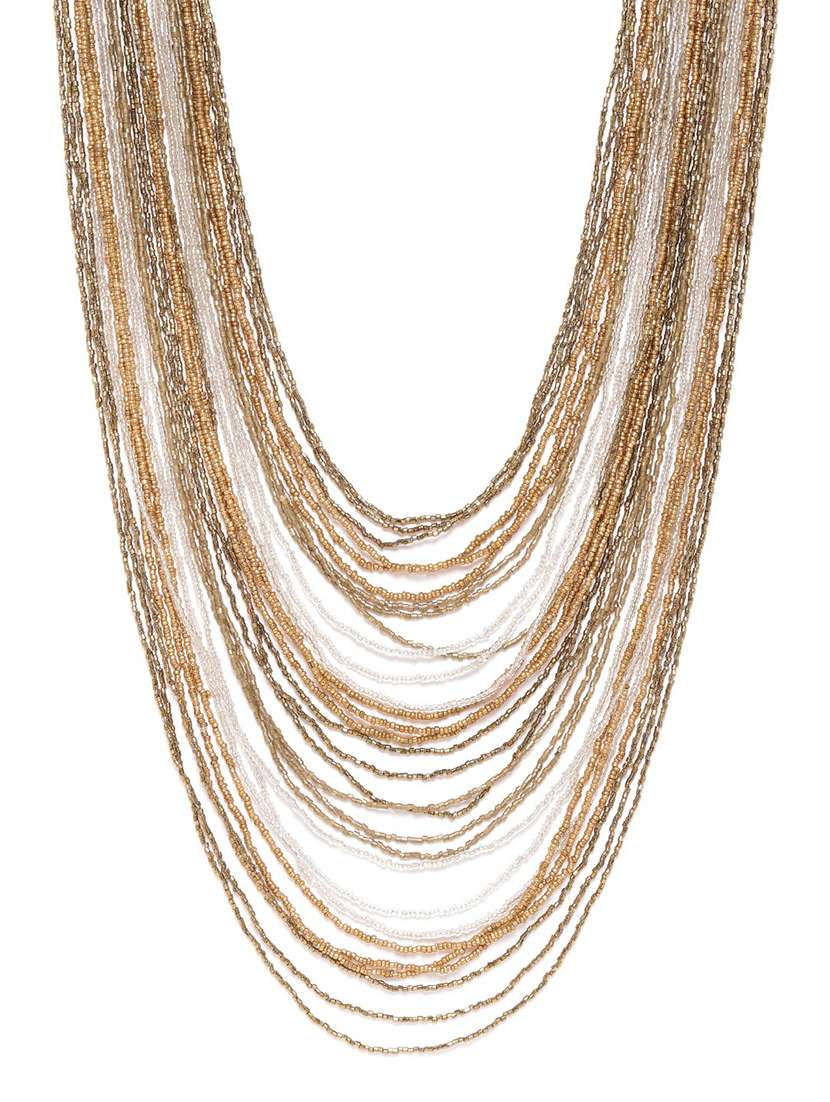 gold metal necklace - 18300582 -  Standard Image - 1