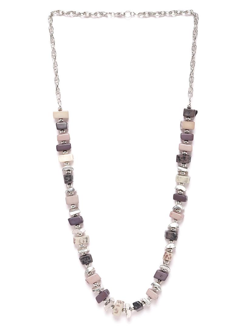 multi colored metal necklace - 18300596 -  Zoom Image - 0