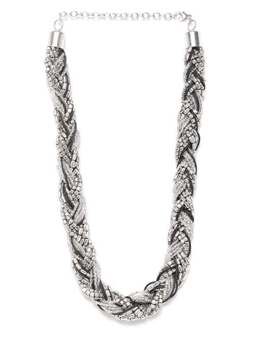 silver metal necklace - 18300599 - Standard Image - 0