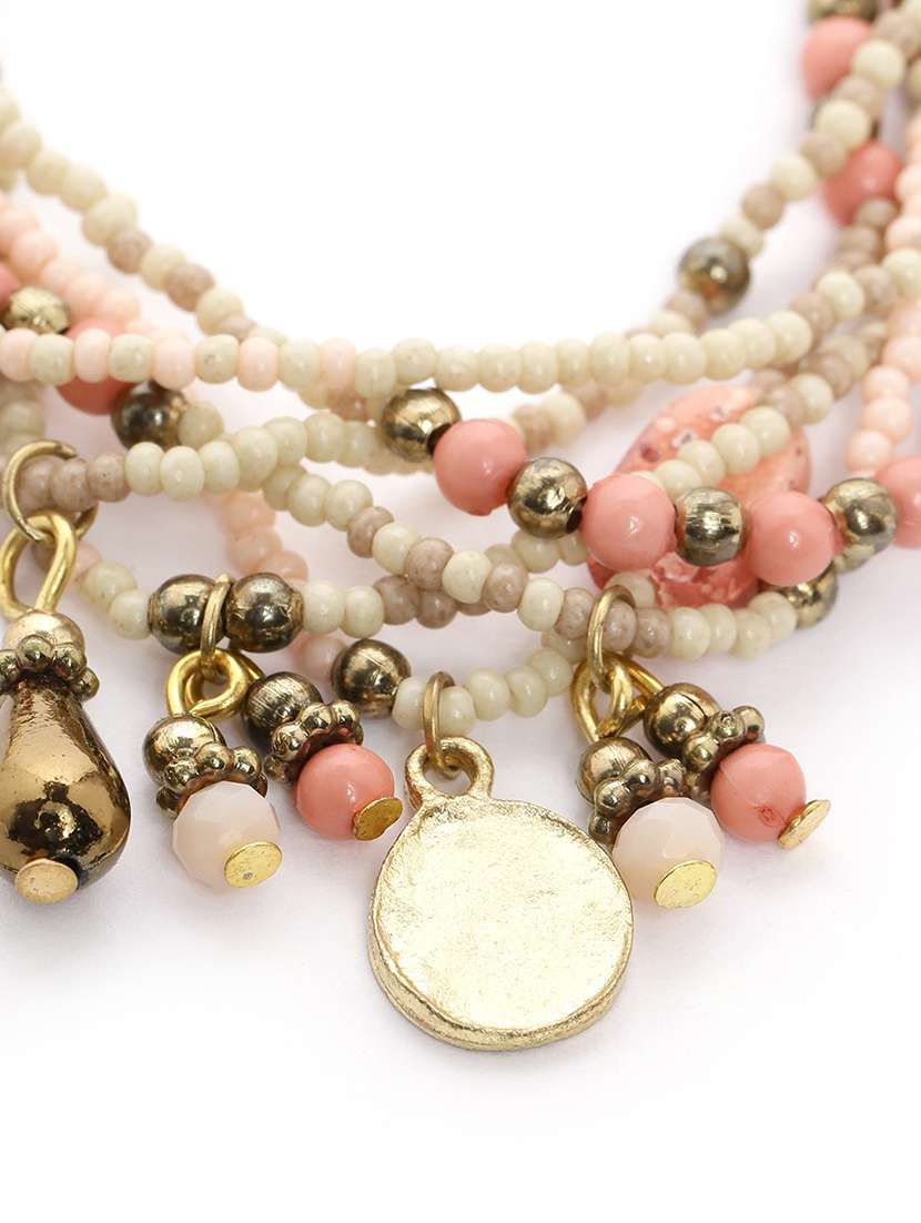 multi colored zinc links bracelet - 18300611 -  Standard Image - 1