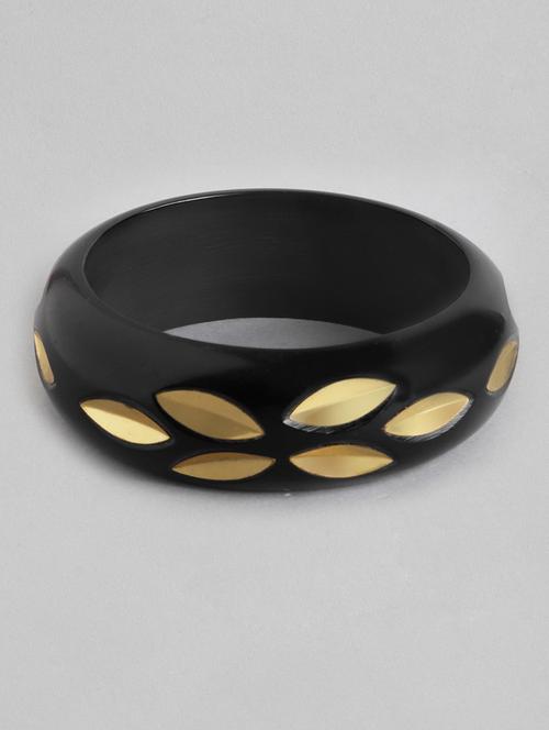 black plastic bangle bracelet - 18300631 - Standard Image - 0