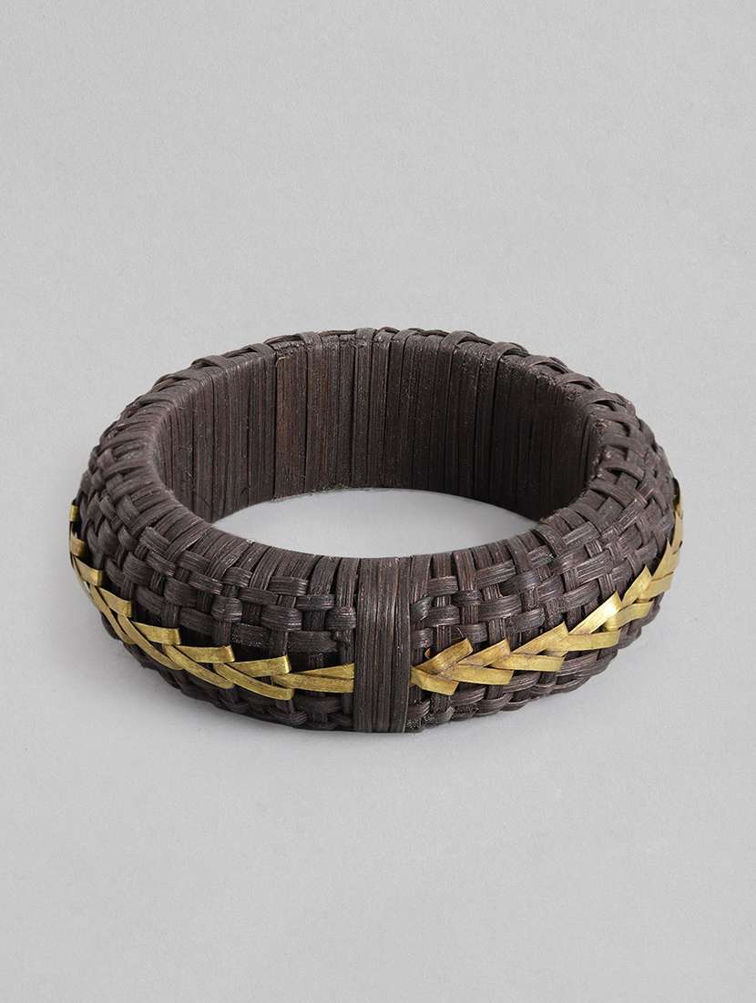 black wood bangle bracelet