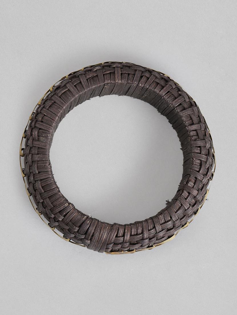 black wood bangle bracelet - 18300642 - Standard Image - 1