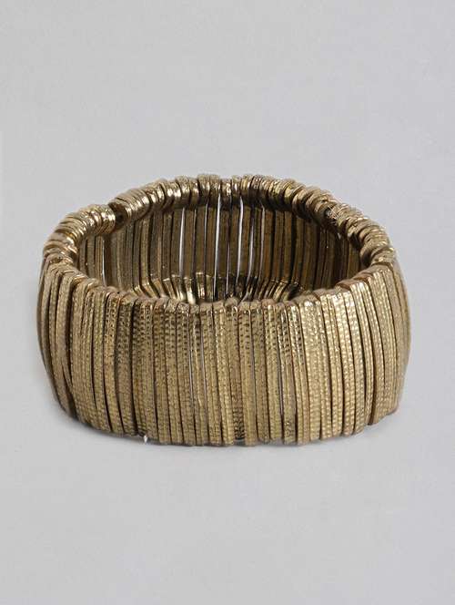 gold metal bangle bracelet - 18300646 - Standard Image - 0