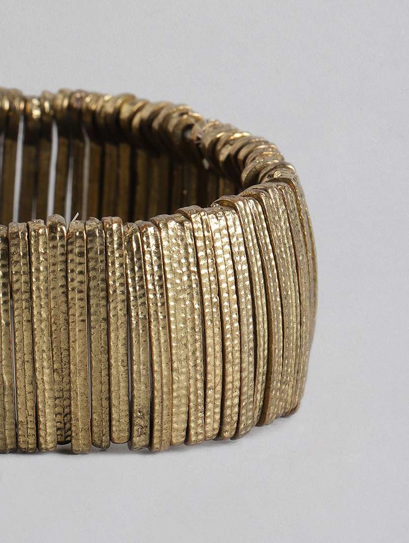 gold metal bangle bracelet - 18300646 - Standard Image - 1