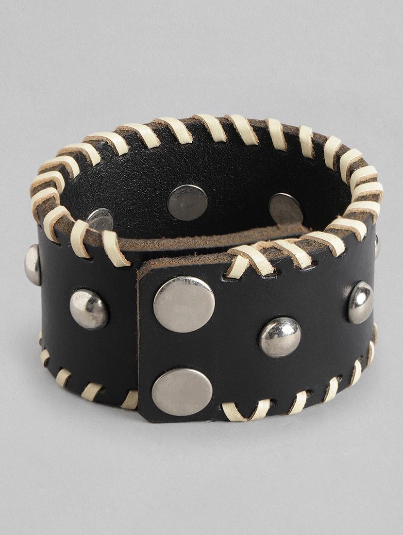 black wool bangle bracelet - 18300653 - Standard Image - 1