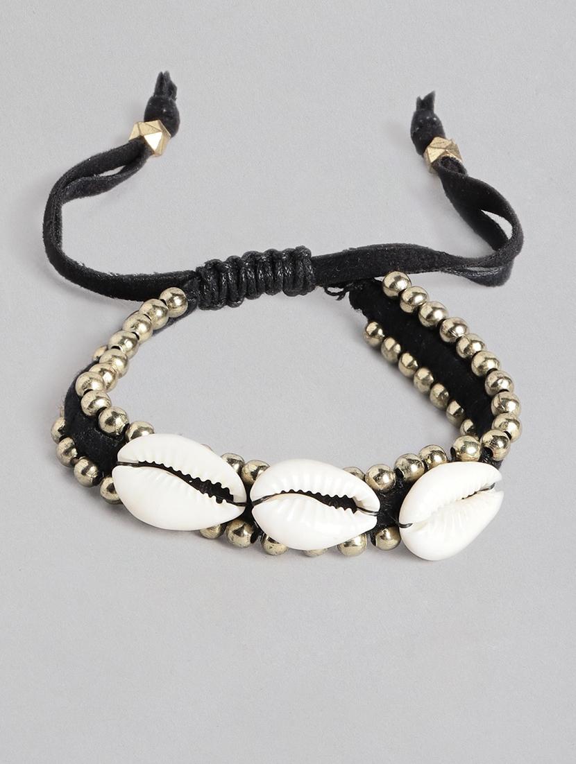 black cotton links bracelet - 18300657 - Zoom Image - 0