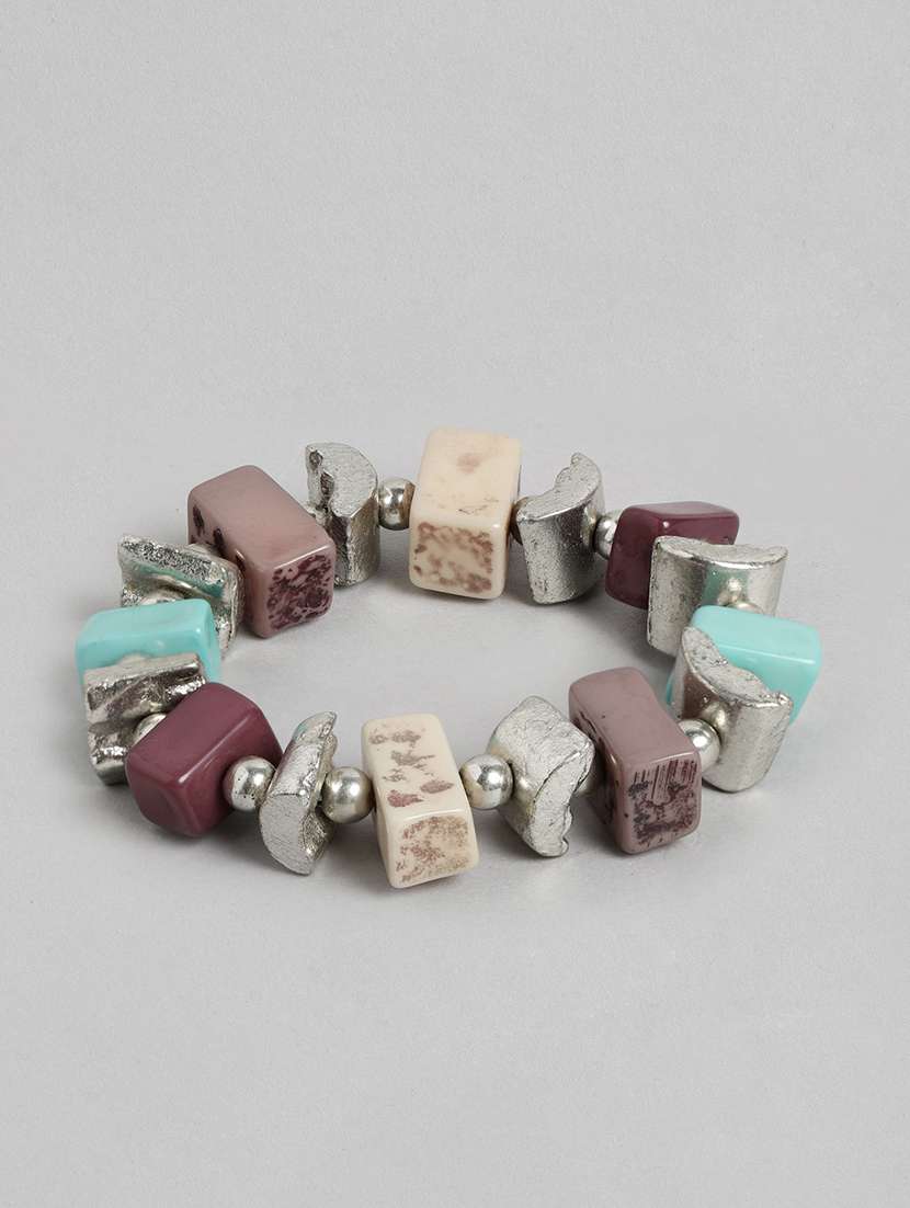 multi colored metal bangle  bracelet