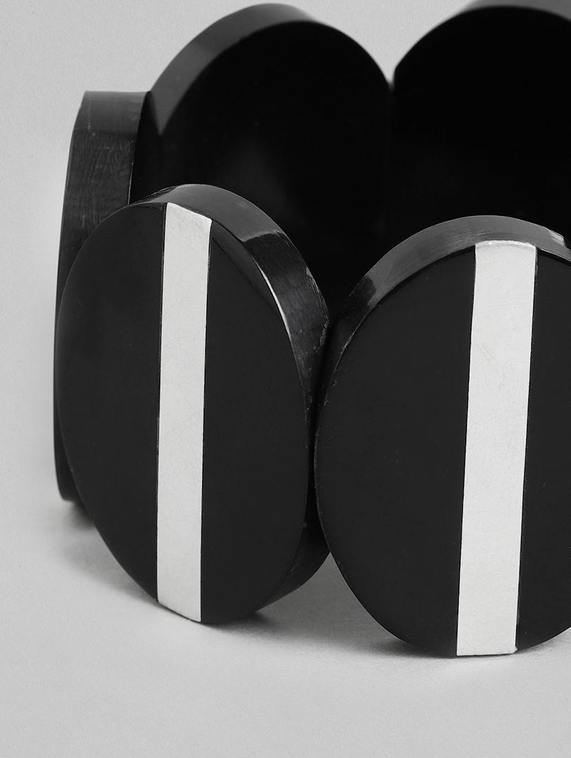 black plastic bangle bracelet - 18300671 - Standard Image - 1