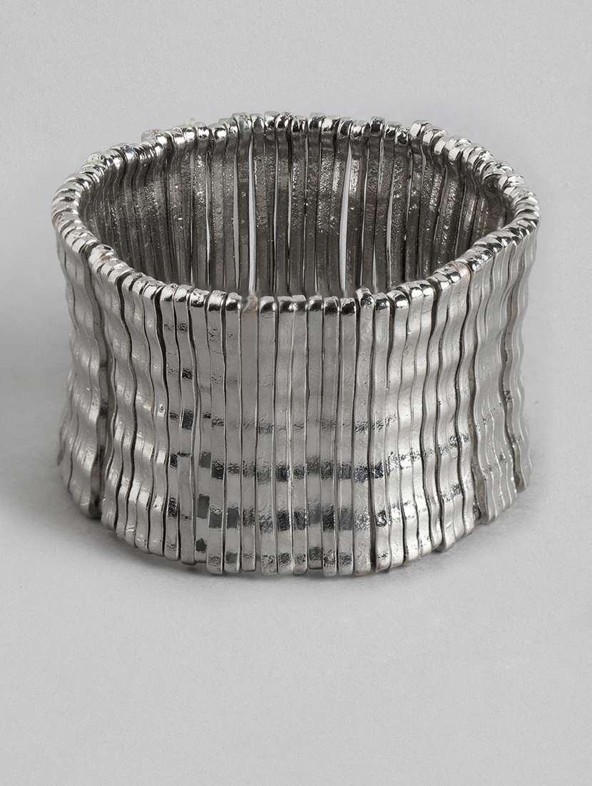 silver metal bangle  bracelet
