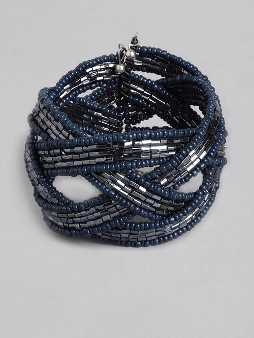 blue metal cuffs bracelet - 18300682 - Standard Image - 0