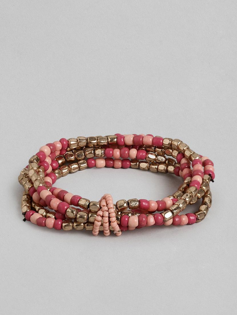 pink metal bangle bracelet - 18300701 - Zoom Image - 0