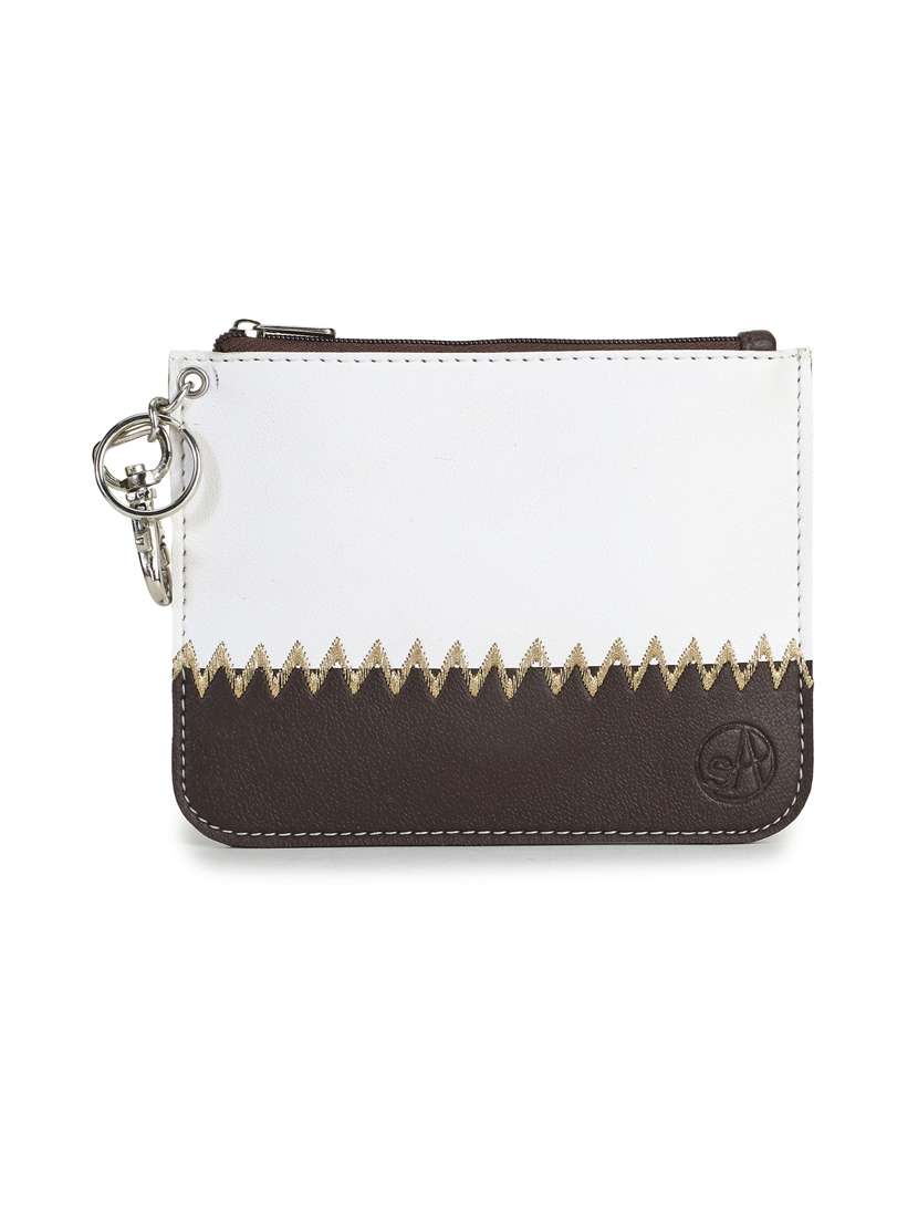 white color block regular pouch - 18301545 - Zoom Image - 0