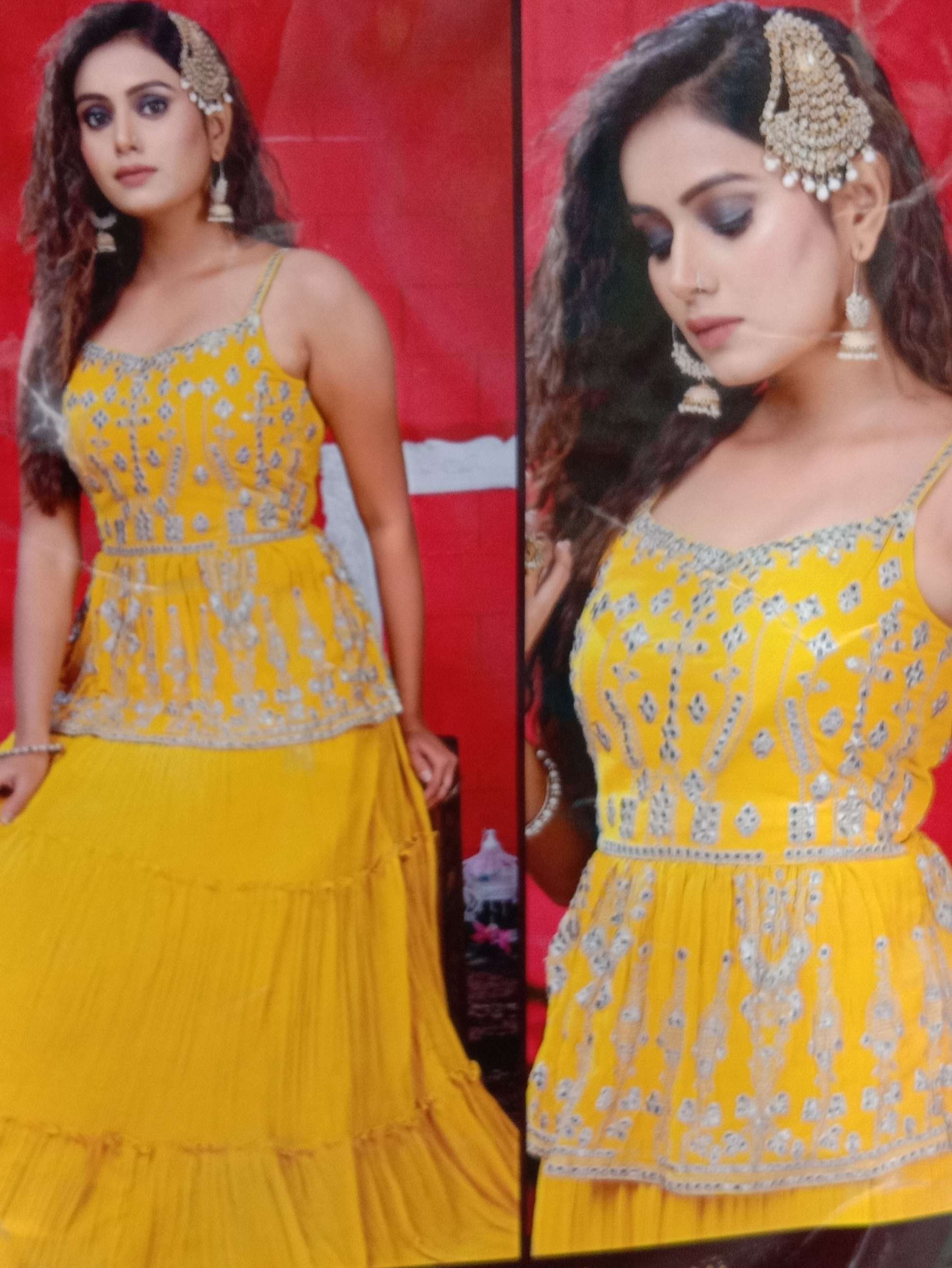 lehanga choli. with disigner blouse - 18301678 - Standard Image - 1