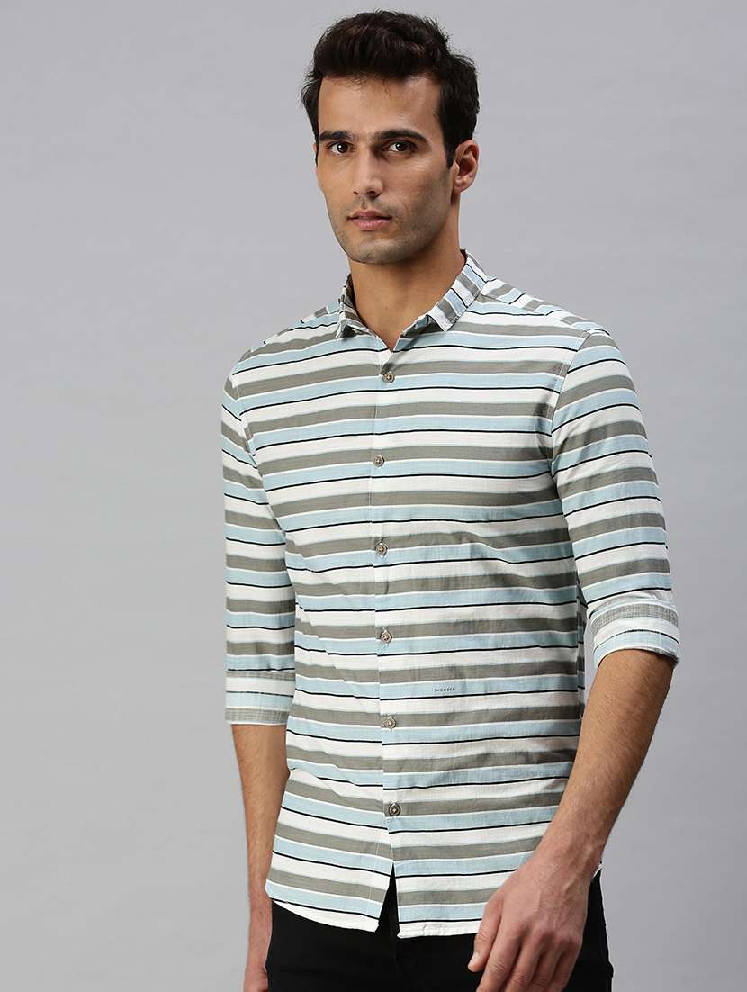 mens stripes casual shirt