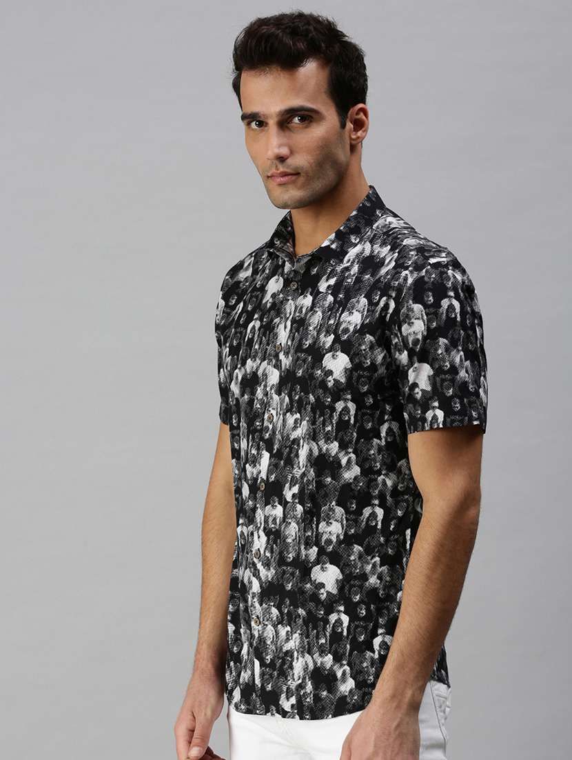 mens graphic casual shirt - 18301718 -  Standard Image - 1