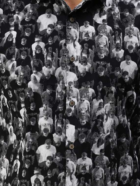 mens graphic casual shirt - 18301718 -  Standard Image - 4