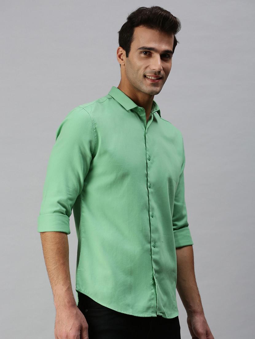 mens solid casual shirt - 18301722 -  Zoom Image - 0