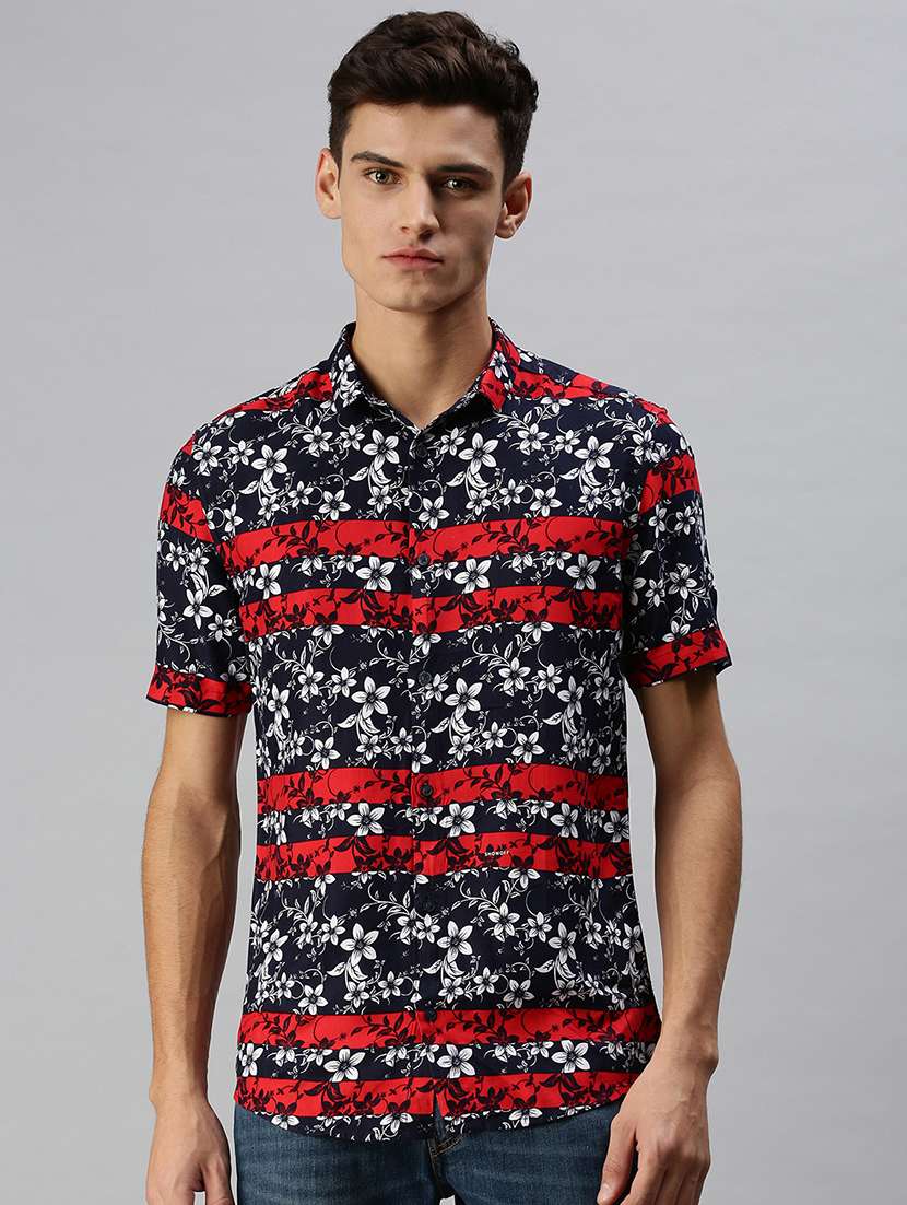 mens florals casual shirt