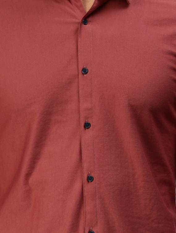 mens solid casual shirt - 18301735 - Standard Image - 4