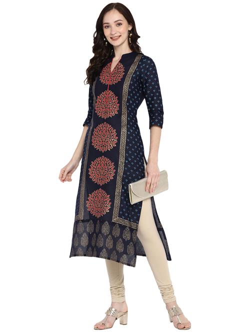 women's straight kurta - 18301813 - Standard Image - 0