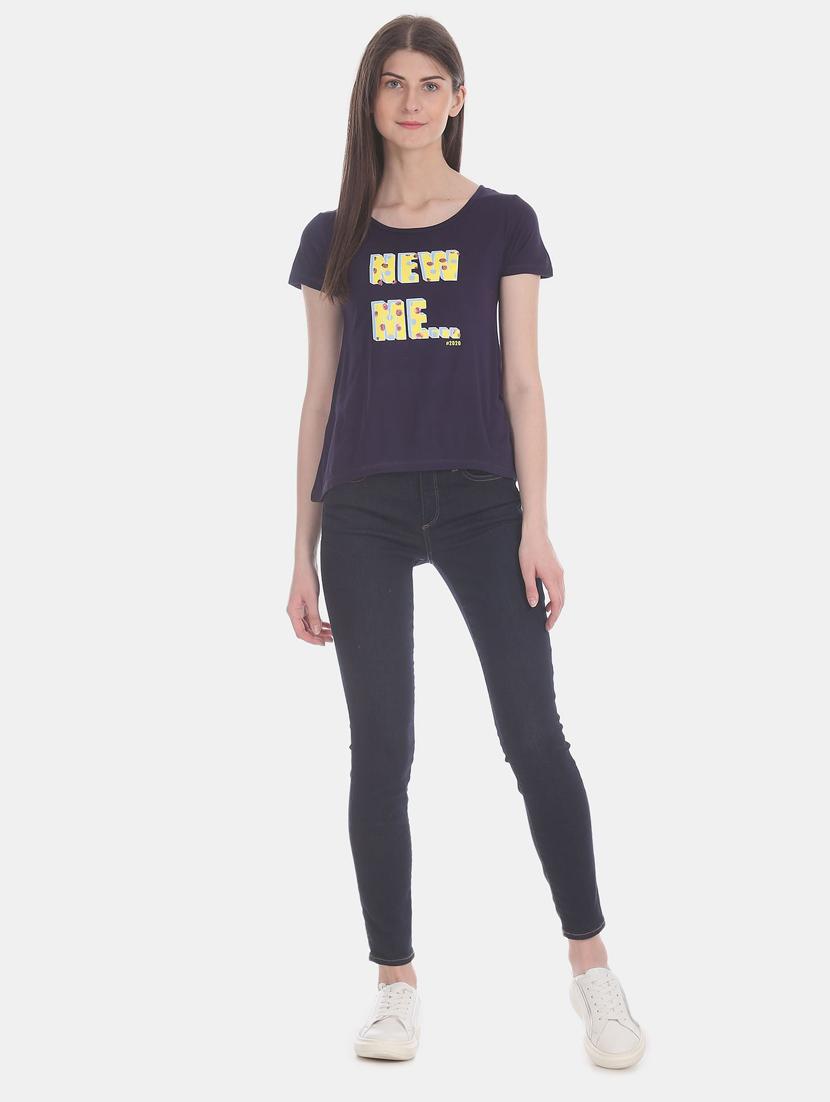 round neck printed t-shirt - 18301833 - Standard Image - 4