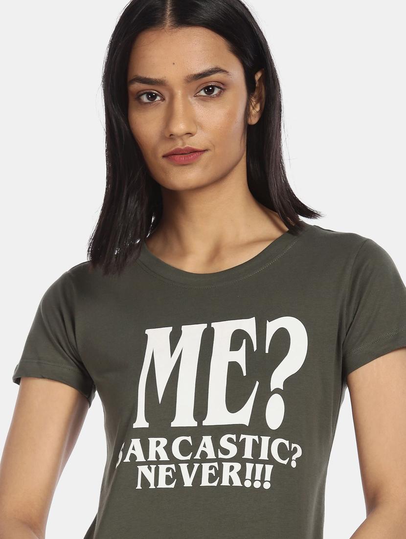 round neck graphic print t-shirt - 18301848 - Standard Image - 4