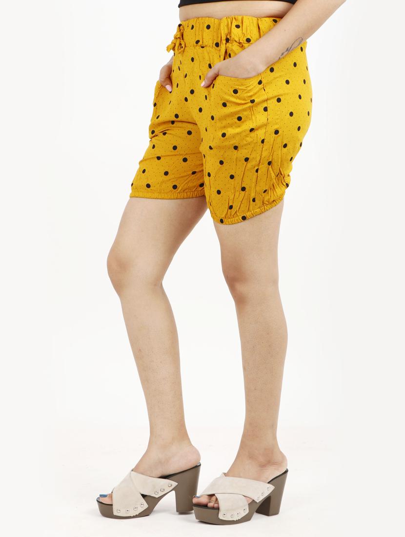 drawstring waist printed short - 18302424 - Standard Image - 1