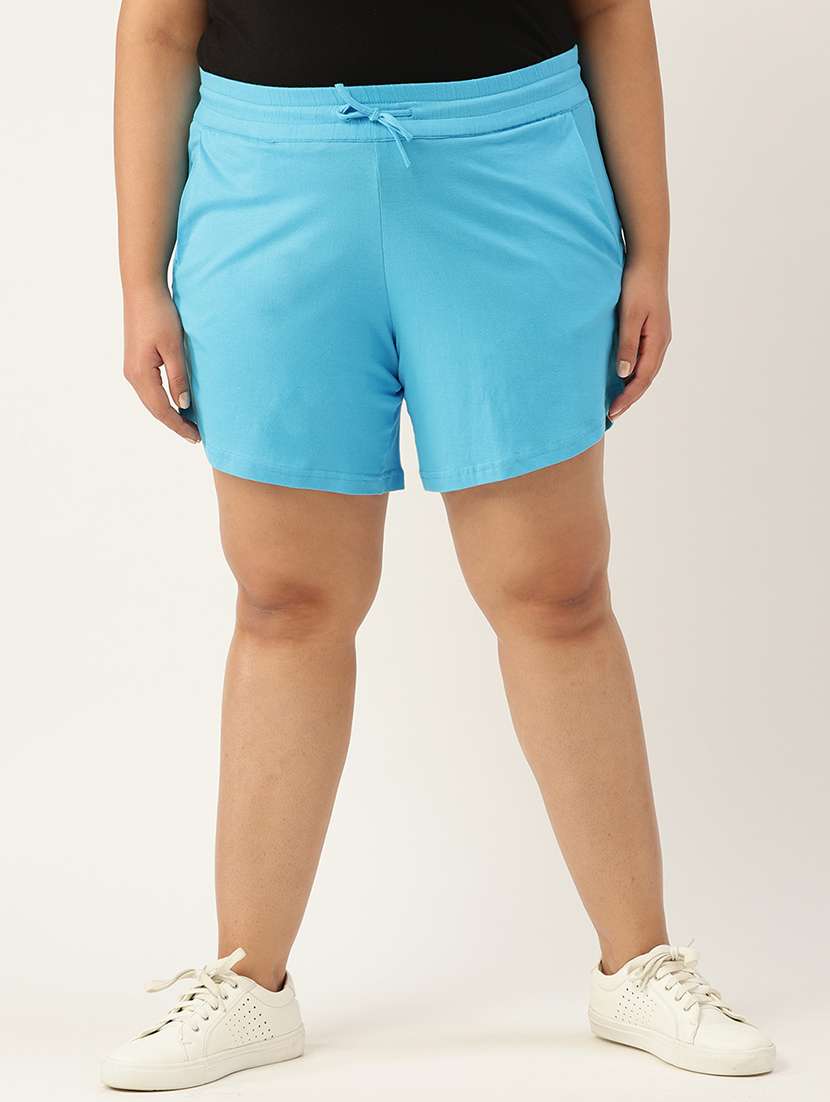 drawstring waist plus short - 18302501 - Zoom Image - 0