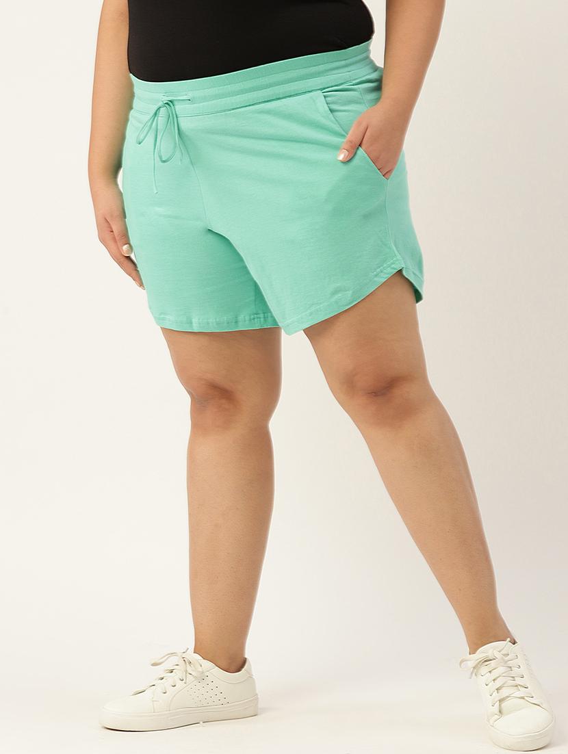 drawstring waist plus short - 18302502 -  Standard Image - 1