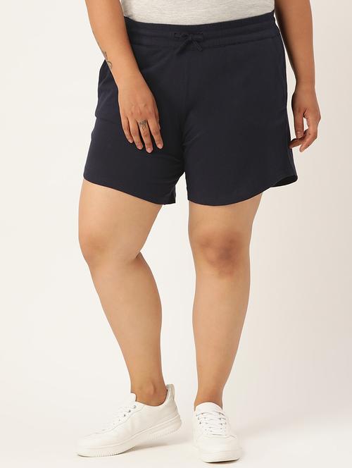 drawstring waist plus short - 18302508 -  Standard Image - 0