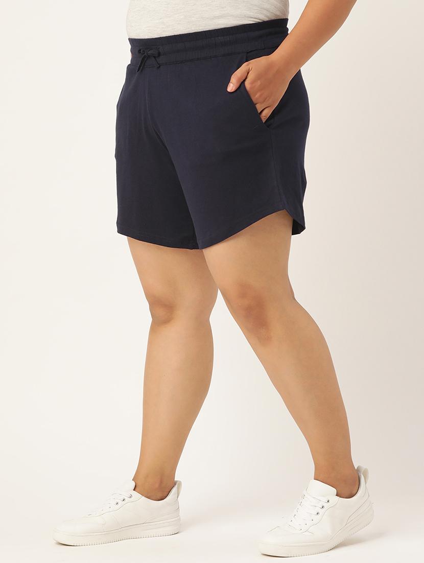 drawstring waist plus short - 18302508 -  Standard Image - 1