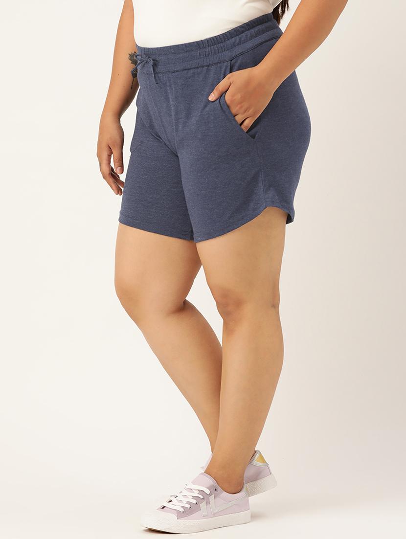 drawstring waist plus short - 18302509 - Standard Image - 1