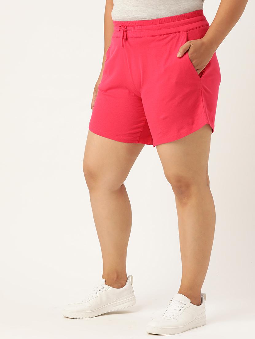 drawstring waist plus short - 18302511 -  Standard Image - 1