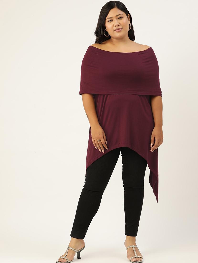 women's asymmetric off shoulder top - 18303998 -  Standard Image - 1