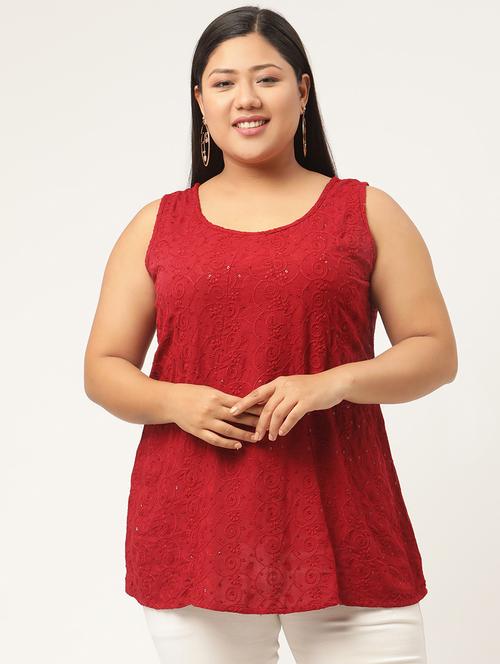 women's straight round neck top - 18304174 -  Standard Image - 0