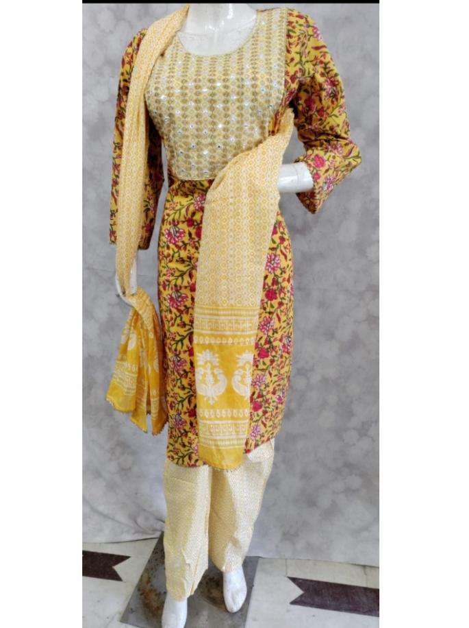 trousers suit with dupatta  - 18304801 -  Standard Image - 1