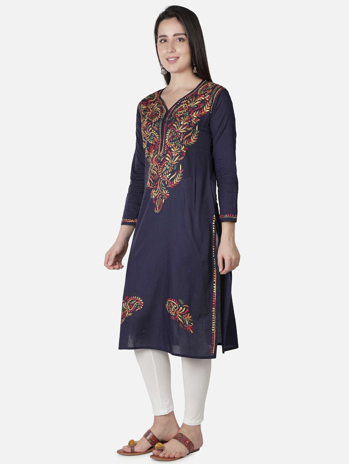 women's straight kurta - 18304816 - Standard Image - 1
