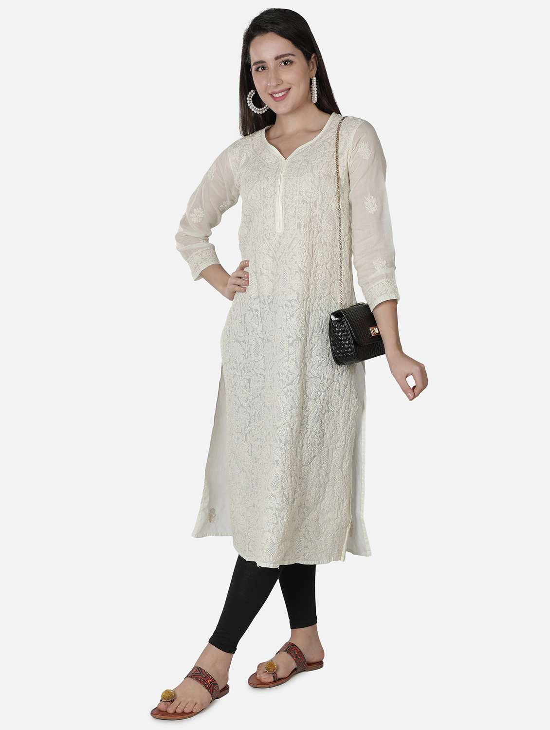 women's straight kurta - 18304842 -  Standard Image - 4