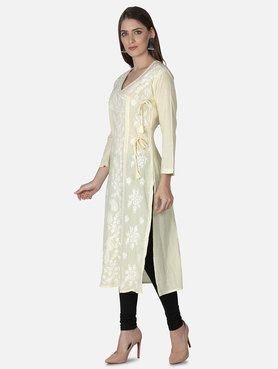 women's angrakha kurta - 18304849 -  Standard Image - 1