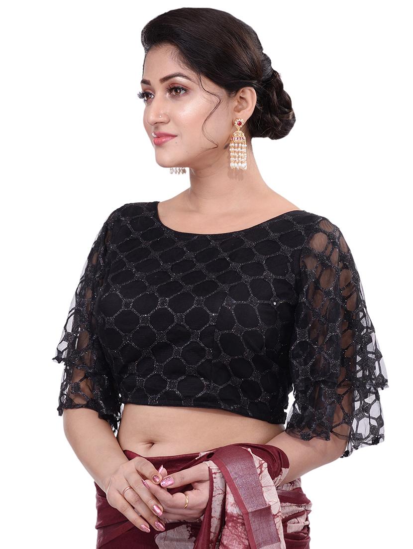 black embellished blouse - 18305122 - Standard Image - 1